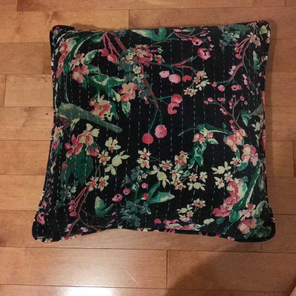 Floral Large Throw Pillow